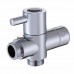 G1/2 Chromed Brass T-adapter for Bidet and Shattaf with Shut off valve - B0773RNV3S